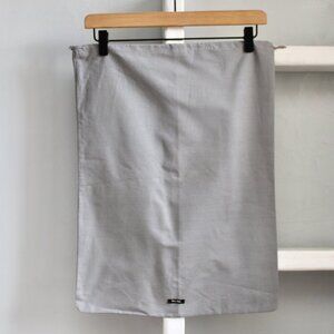 Miu Miu Gray Logo Canvas Cotton Drawstring Dust Bag 21" x 15.75"